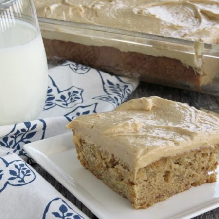 Banana Cake Recipe with Peanut Butter Frosting